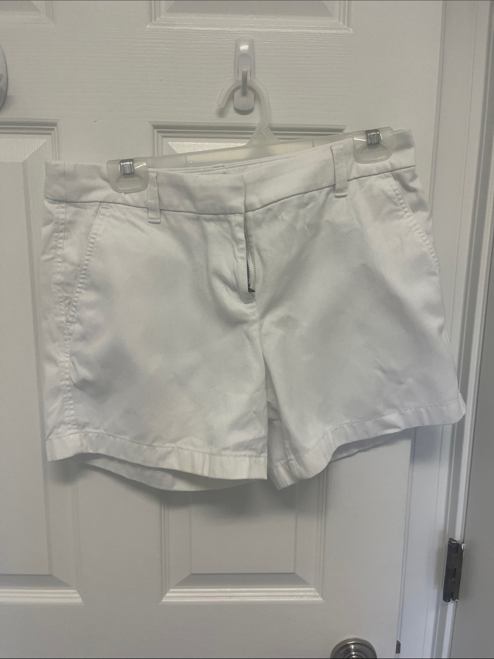 J. Crew White Chino Shorts